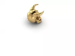 skull horns 3D print model