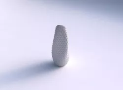 Top squeezed helix with grid piramides 3D print model