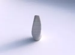 Top squeezed helix with grid plates 3D print model