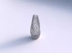 Top squeezed helix with lattice tiles 3D print model