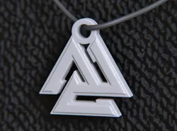 Valknut Pendant 3D print model