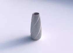 Vase Bullet with flowing extruded lines 3D print model