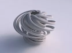 Vase double twisted small with wide collapsed top and squeeze... 3D print model