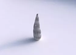Vase taper bend with twisted muscle structure long neck 3D print model