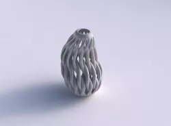 Vase taper bend with twisted muscle structure squeezed 3D print model