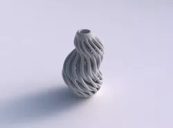Vase taper double bend with twisted muscle structure twisted ... 3D print model