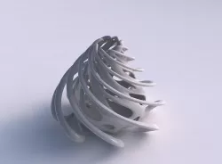 Vase taper with smooth cuts and twised lines around it pimp u... 3D print model