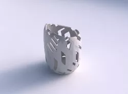 Vase twisted 2 with cuts 3D print model