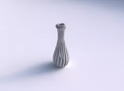 Vase twisted with muscle structure and soft tips streched and... 3D print model