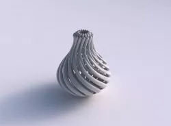 Vase twisted with muscle structure and soft tips twisted and ... 3D print model