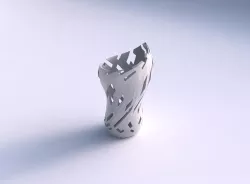 Vase vortex smooth with cuts 3D print model