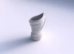 Vase vortex smooth with sharp ribbons 3D print model