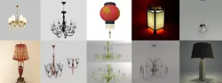 10 lamps  models pack 3D model