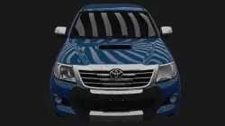 2015 TOYOTA HILUX PICKUP Low-poly  3D model