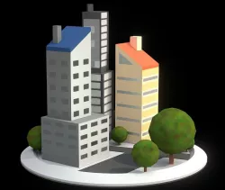 3d-Icon - City Low-poly  3D model
