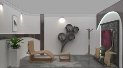3d interior scene Low-poly  3D model