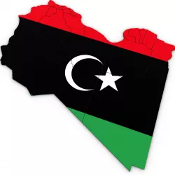 3D  Political Map of Libya  3D model
