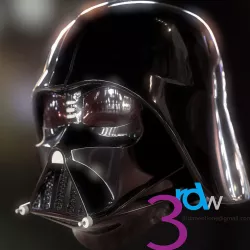 3D Print Darth Vader  Low-poly  3D model