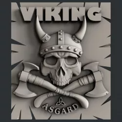 3d STL models for CNC Viking 3D model
