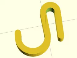 4mm glass door hook
