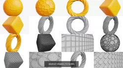 abstract shapes 3D Model Collection