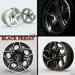 Affekta Rim Wheel Sport Tuning alloy concept models 3D Model Collection
