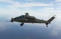 Agusta A129 Mangusta gunship helicpter Low-poly  3D model