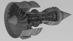 Airplaine Engine 3D model