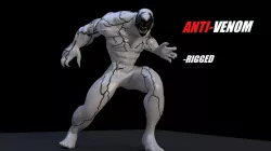 Anti-Venom Rigged 3D model
