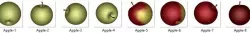 Apple red and Green Texture