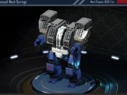 Assault Mech Barrage Low-poly  3D model