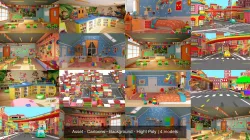 Asset - Cartoons - Background - Hight Poly 3D Model Collection