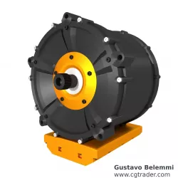 Automotive AC Electric Motor 3D model