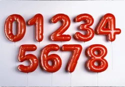 balloons figures-numbers 3D model