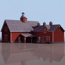 barn  animal house 3D model