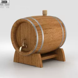 Barrel Beer 3D model