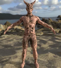Base Alien textured 3D model