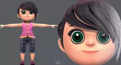 Base GirlV05 Clothing V01 3D model