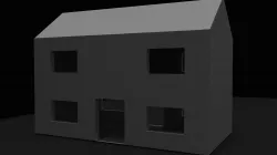 Basic House Low-poly  3D model