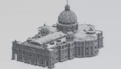 basilica church 3D model