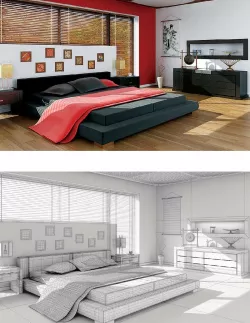 bedroom 3D model