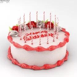 Birthday Cake 3D model