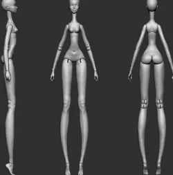 Bjd doll 3D model