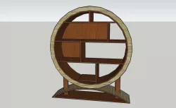 bookshelf 3D model