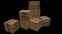 Boxes Low-poly  3D model