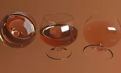 brandy drink glass 3D model