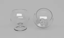 brandy glasses 3D model