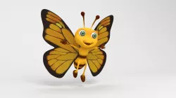 Butterfly Cartoon 3D model