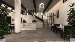 Cafe Interior 3D Model  3D model