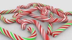 Candy cane 3D model